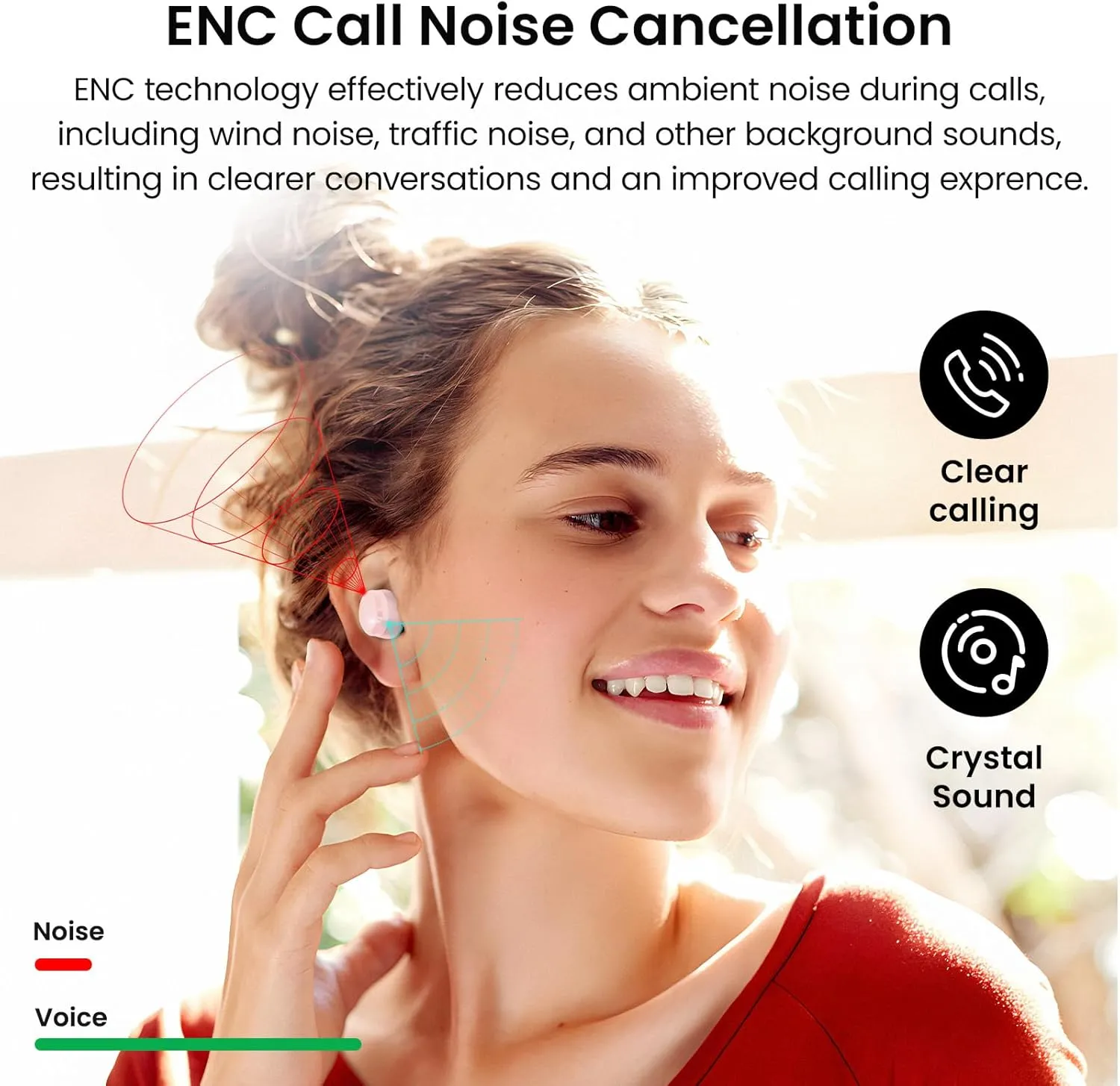 TOZO T12 (Compact Ergonomic Edition) Wireless Earbuds Bluetooth 5.3 Headphones, Call ENC Noise Cancelling Mic, 55Hrs Playtime App Customize EQ IPX8 Waterproof LED Digital Display Premium Sound Headset