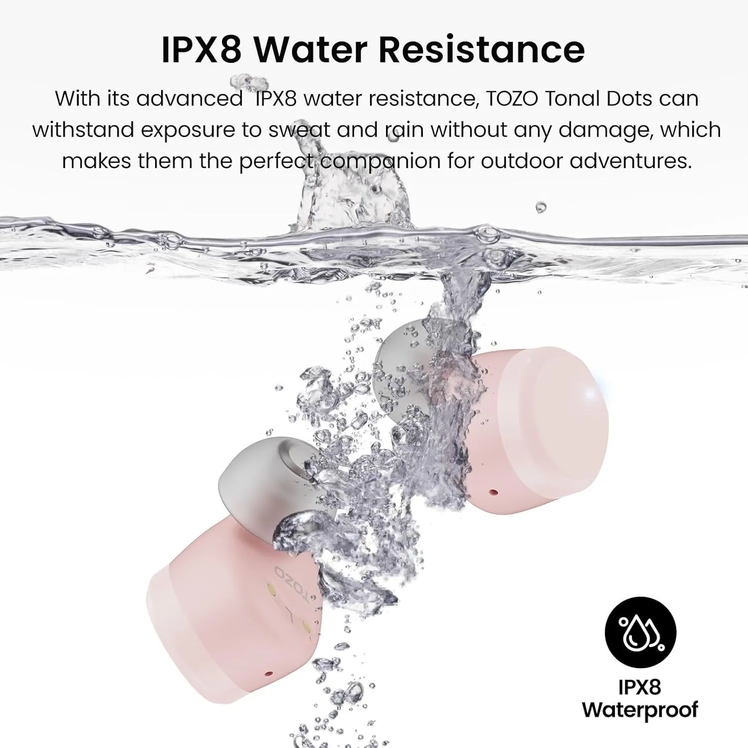 TOZO T12 (Compact Ergonomic Edition) Wireless Earbuds Bluetooth 5.3 Headphones, Call ENC Noise Cancelling Mic, 55Hrs Playtime App Customize EQ IPX8 Waterproof LED Digital Display Premium Sound Headset
