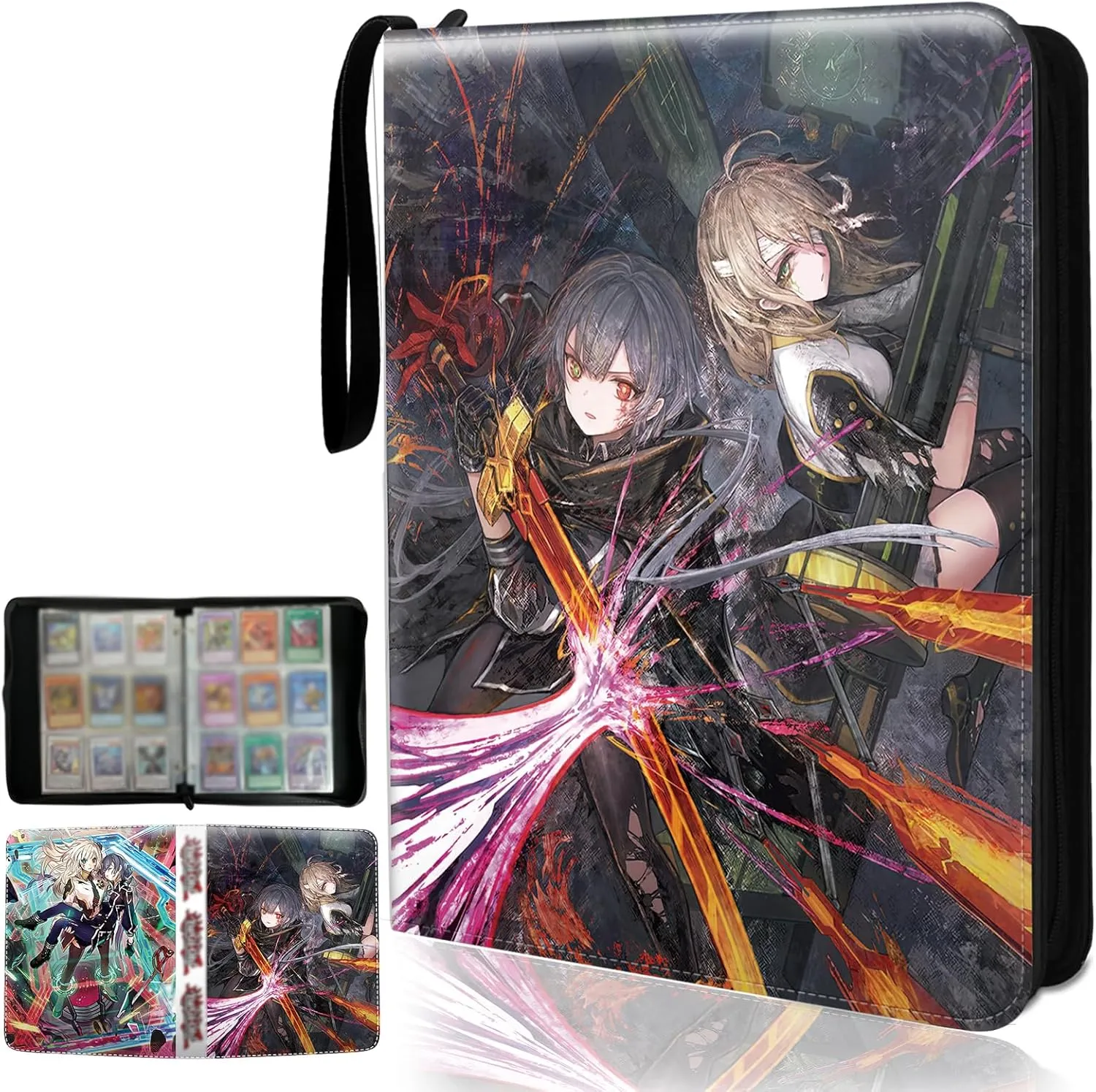 Trading Card Binder for YGO, Fits 900 Cards Card Collector Album Holder,with 40 Removable Sleeves Toys Gifts for Boys Girls