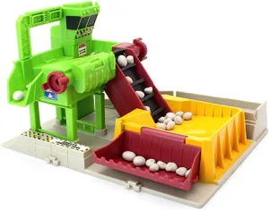 Train Quarry Scene Accessories, Micro Landscape with Rotating Ore Transport, 8.7 x 6.7 x 5.1 inches