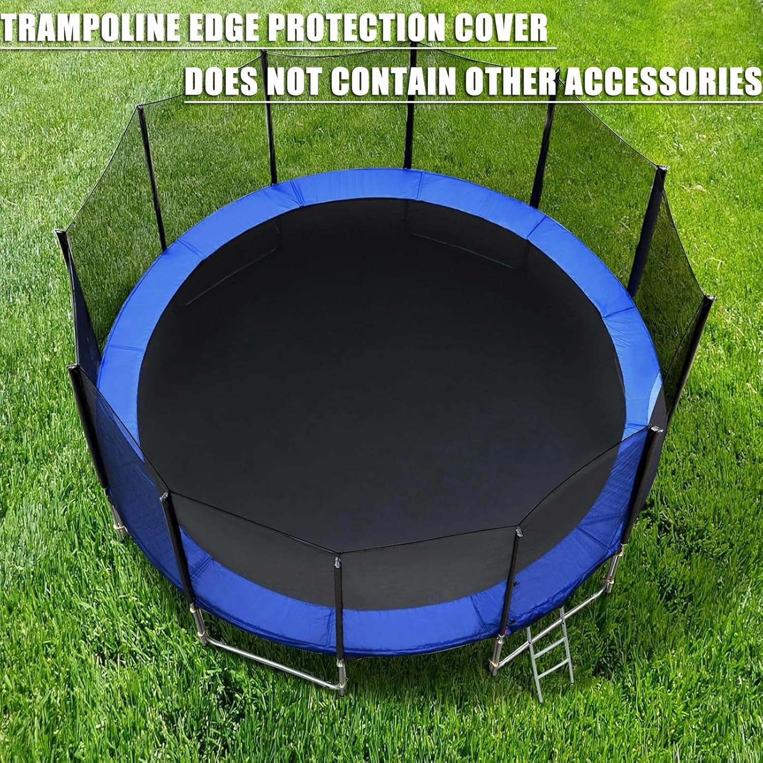 Trampoline Pad, Replacement Trampoline Safety Pad, Round-Trampolines Spring Cover, Tear-Resistant Uv-Resistant, Weather Protection Tarpaulin, Secure Drawstring Attachment,Blue,6 feet 1.83 mete