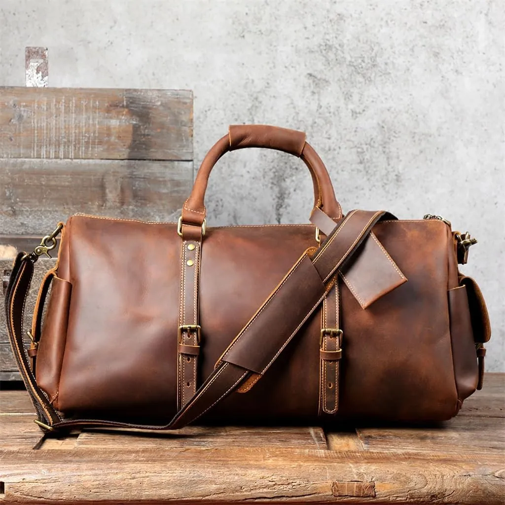 Travel Bag Male Large Capacity Handbag Europe And The United States Retro Travel Bag