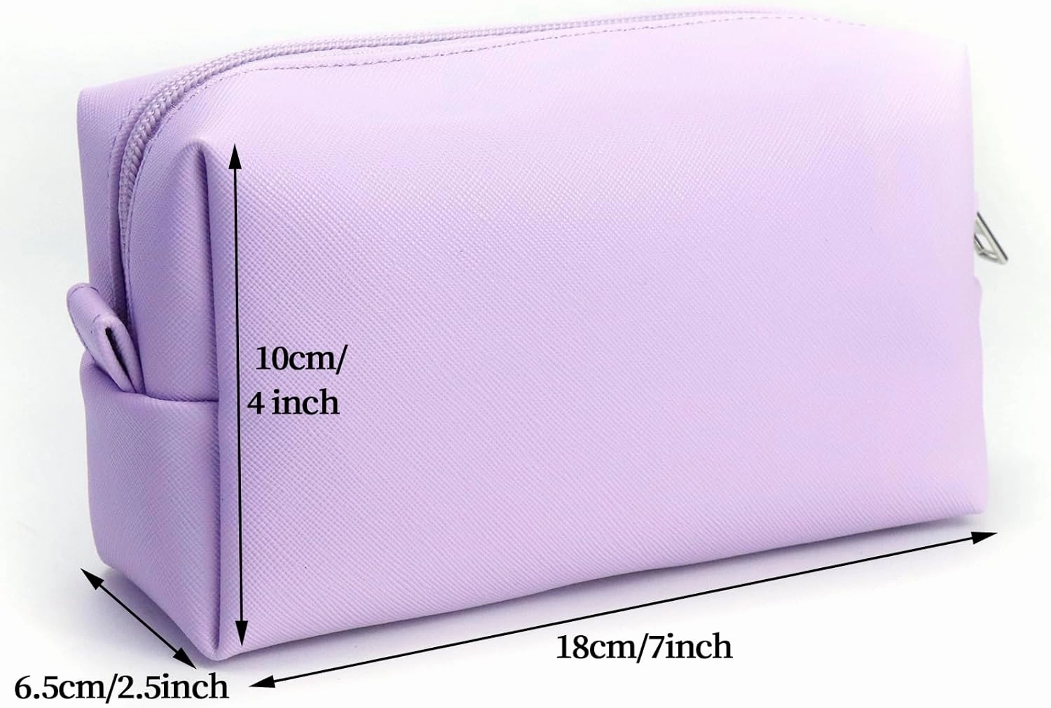 Travel Makeup Bags Set, 3-Piece Large Toiletry Organizer, Multi-Size Cosmetic Bags with Zipper (Purple)