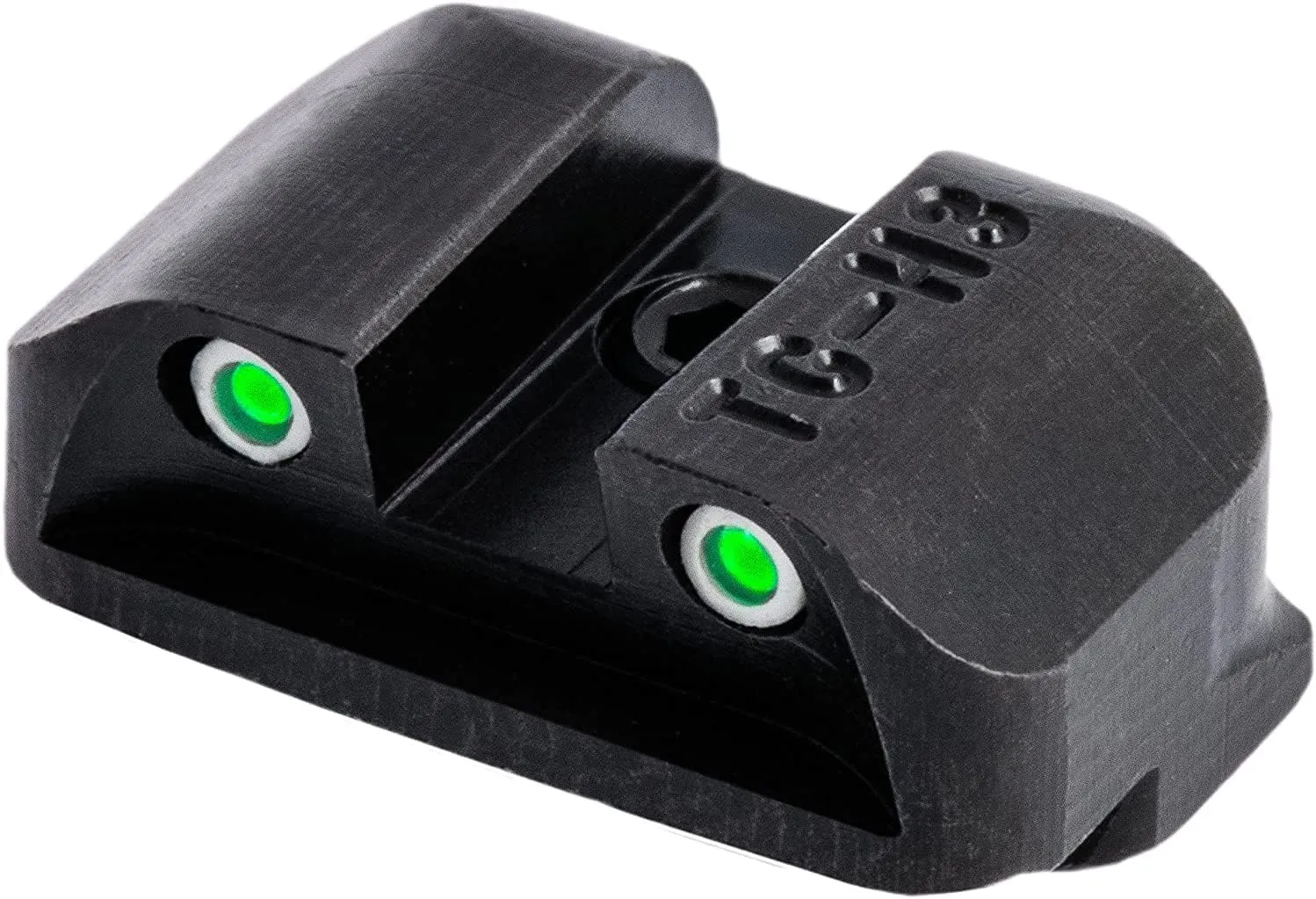 TRUGLO Tritium Handgun Sight | High-Visible Front & Rear Night Sights with Daylight White Dots & Low-Light Tritium Dots, Compatible with Glock Handguns