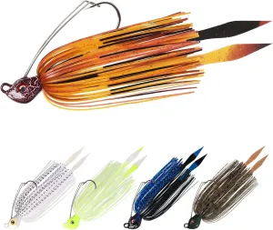 TRUSCEND Fishing Jigs with Ultra Smooth Teflon Hook, Tour Grade Titanium Weed Guard Swim Jigs, Valuable Weedless Skirted Jig, Well-Made Fishing Lures for Crappie Bass Trout, Freshwater Fishing Gear