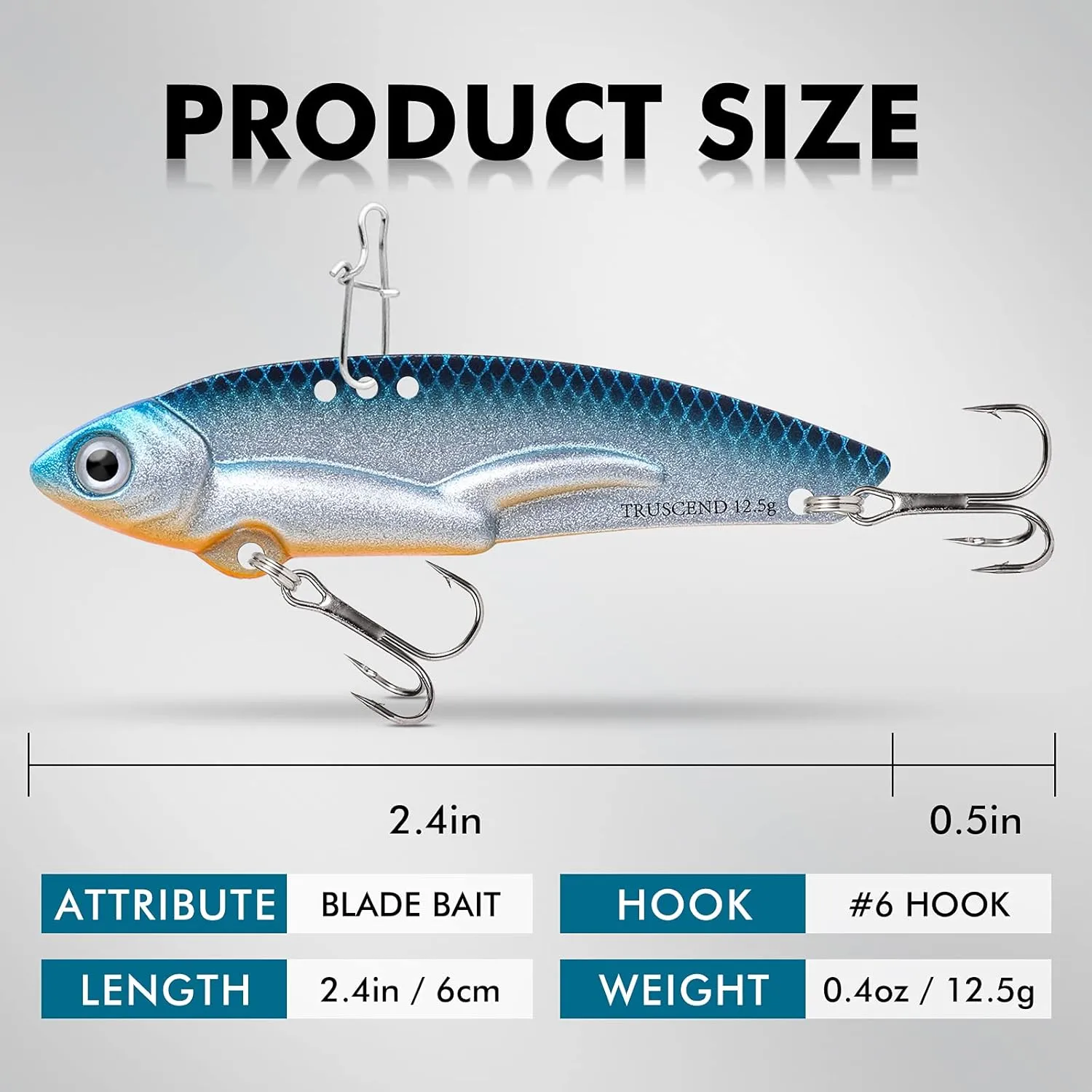 TRUSCEND Valuable Fishing Jigs of Captain's Favorite, Shiny Saltwater Spoons Perfect for Jigging, Slow Pitch Jig Catch More Fish, Durable and Well-Made Bass Salmon Tuna Fishing Lures with Sharp Hook