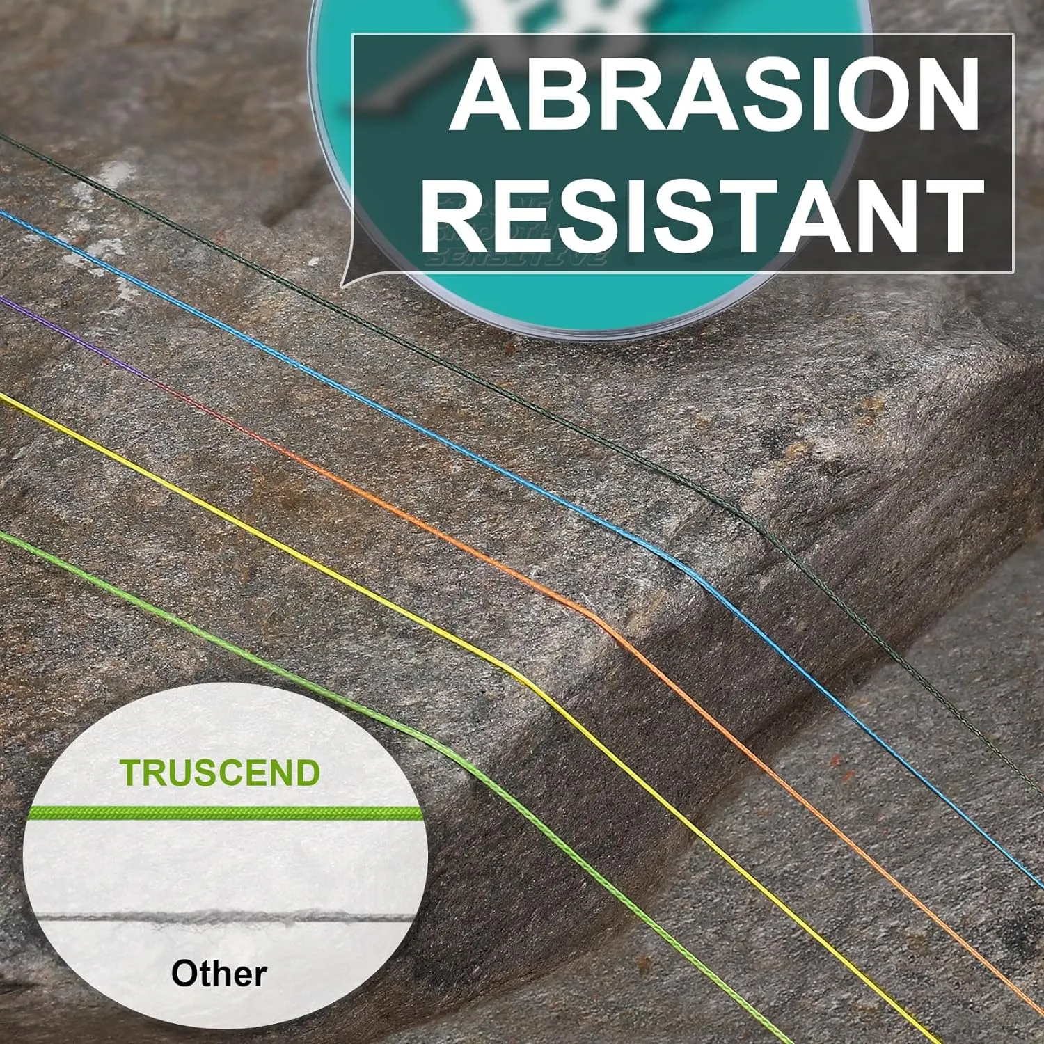 TRUSCEND X8 Braided Fishing Line, Durable and Valuable PE Braid Line for Professional, More Thinner More Smoother Performance for Casting Well, Must-Have Freshwater Fishing Gear, Fishing Gift for Men