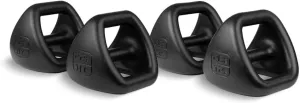 TRX YBell Pro Series 3-in-1 Dumbbell, Kettlebell and Push Up Stand Workout Equipment | Commercial Grade Powder Coated Surface | Perfect for Strength Training & Conditioning Workouts | 4 Piece