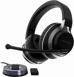 Turtle Beach Stealth Pro Multiplatform Wireless Noise-Cancelling Gaming Headset for PS5, PS4, Playstation, PC, Mac, Switch, & Mobile – 50mm Speakers, Bluetooth, Dual Batteries – Black (Renewed)