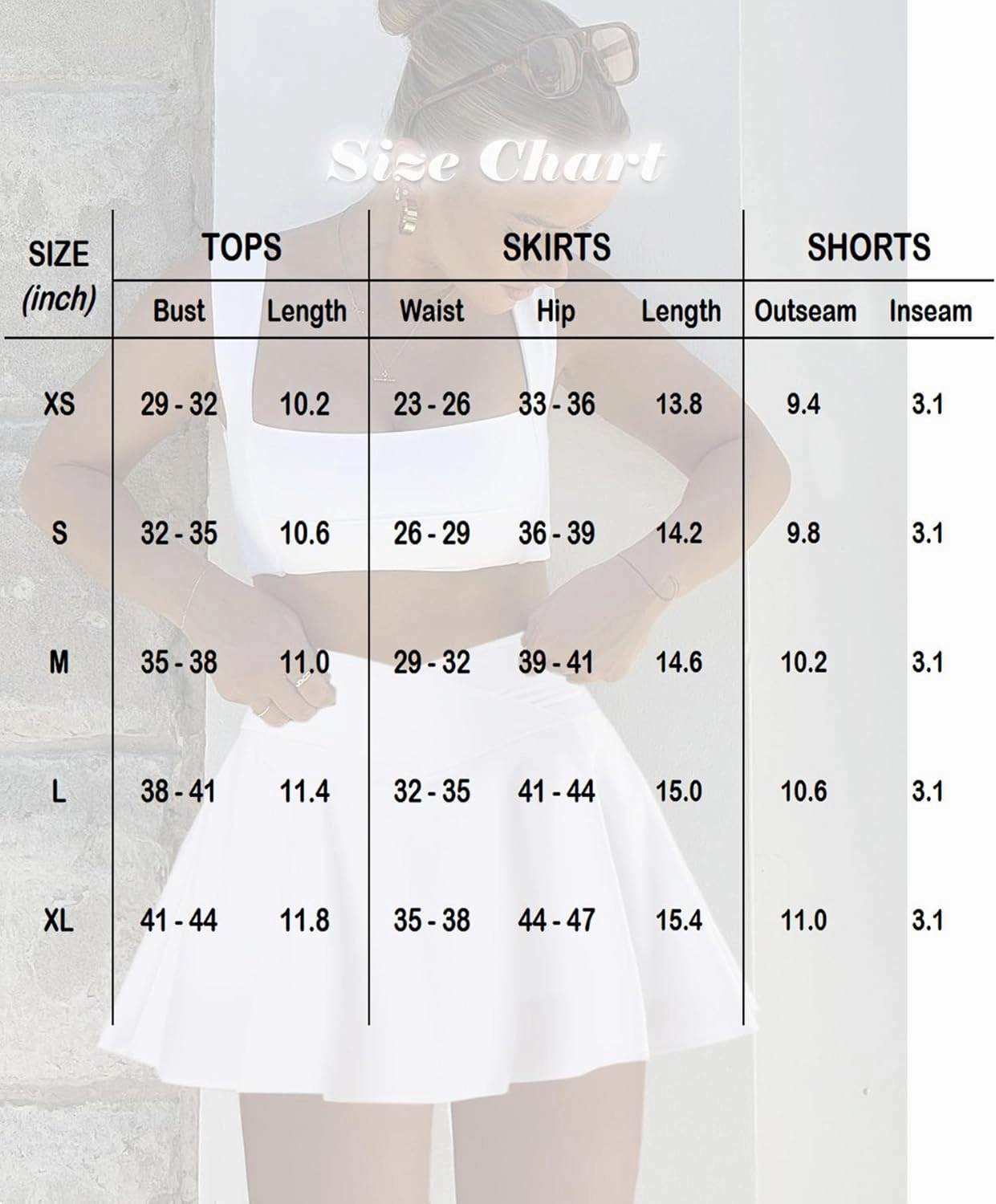 Two Piece Tennis Skirt Sets for Women 2 Piece Mini Skirt Set Going Out Golf Skort Athletic Skirt Pickleball Outfit