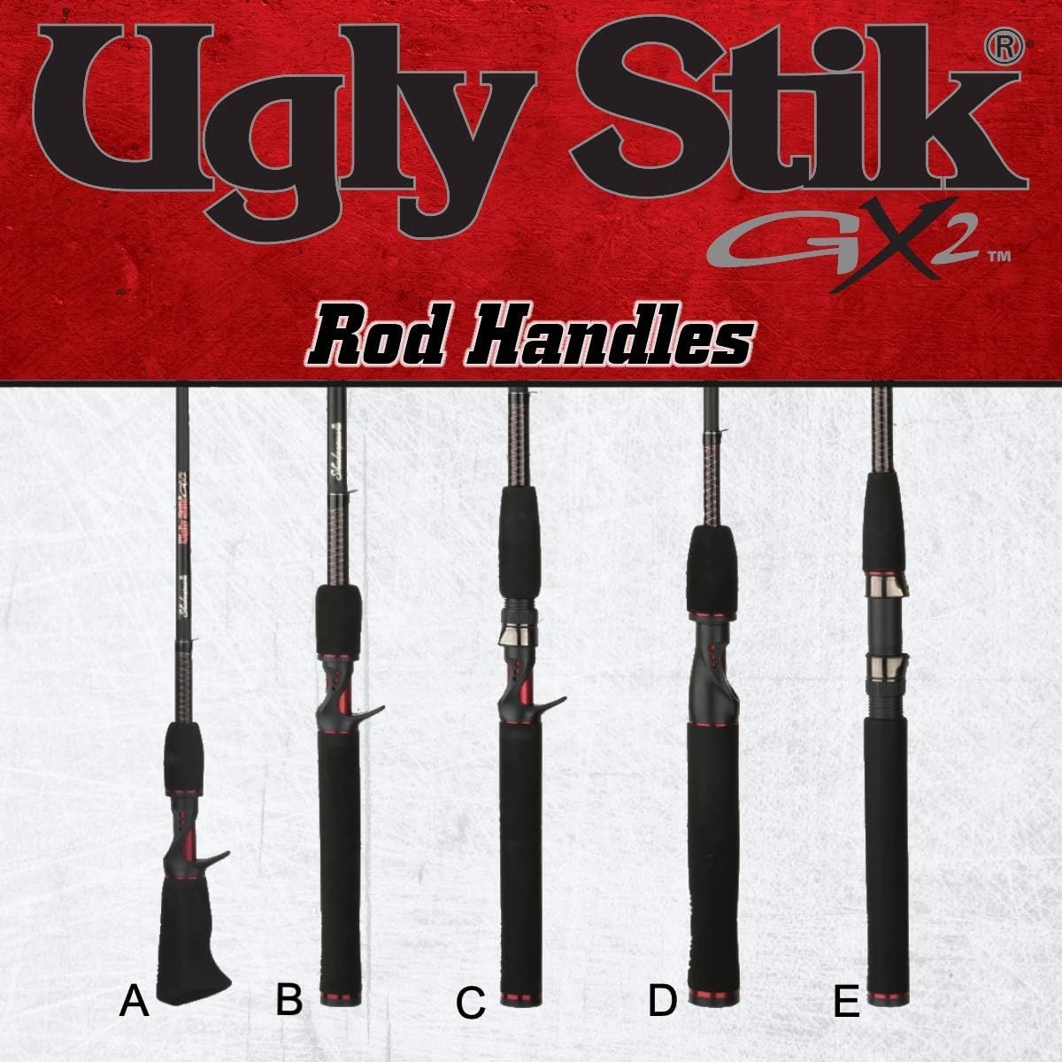 Ugly Stik 6’6” GX2 Spinning Rod, Three Piece Spinning Rod, 6-15lb Line Rating, Medium Rod Power, Moderate Fast Action, 1/8-5/8 oz. Lure Rating
