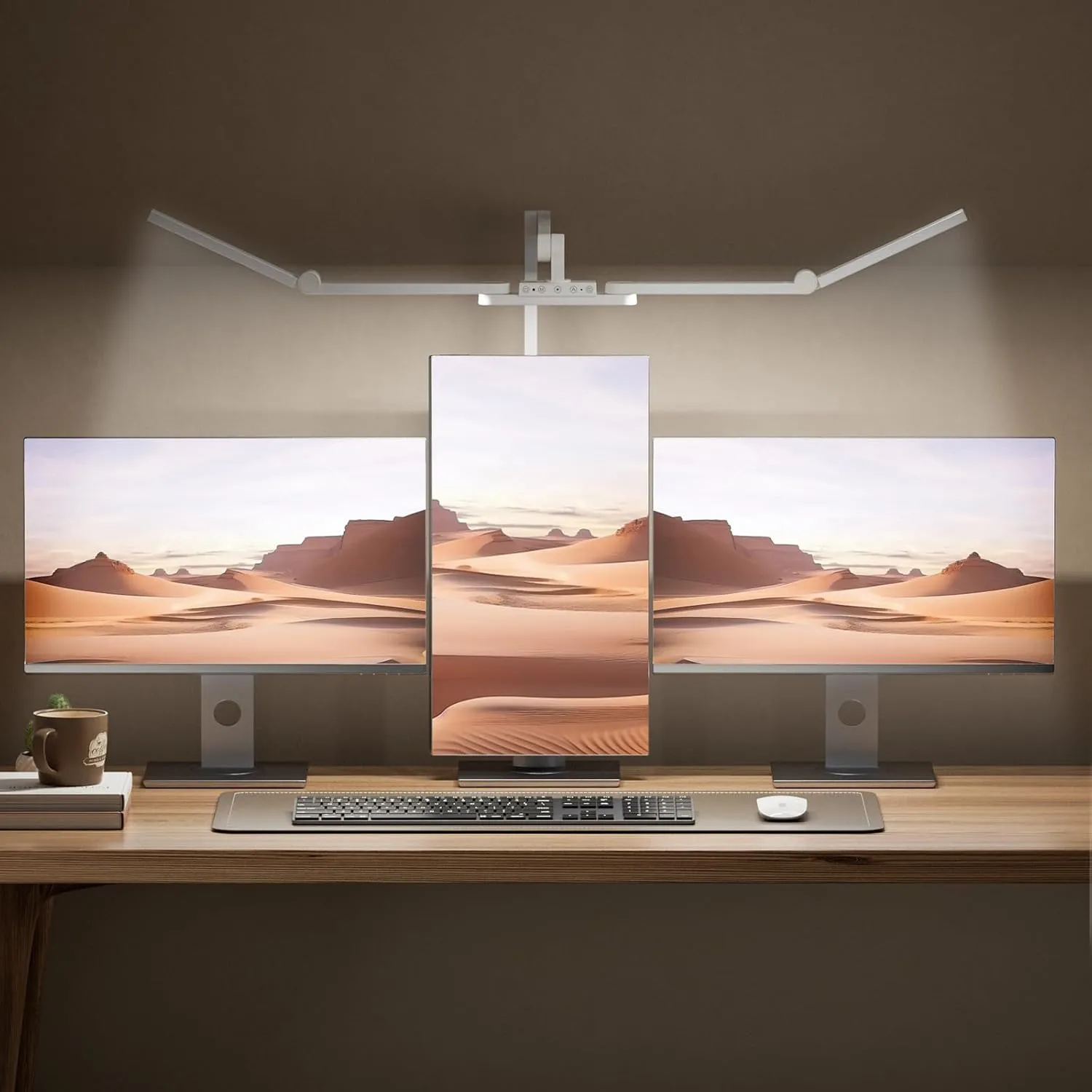 Ultra Bright Architect Desk Lamp with Clamp,Transformable LED Desk Lamp for Home Office,Tall Overhead Led Desk Light[41" Long Dimmable Light Bar],Auto Dimmable Desktop Table Lamp for Drawing Artist