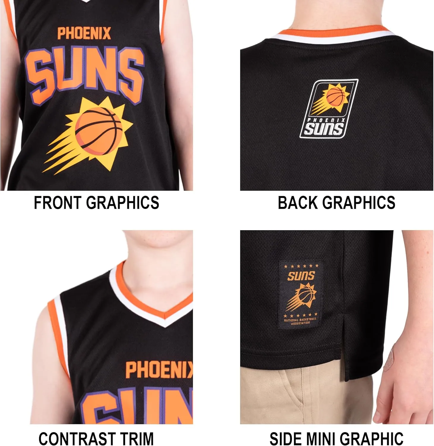Ultra Game Youth NBA Official Sleeveless Mesh Tank Top Muscle T-Shirt