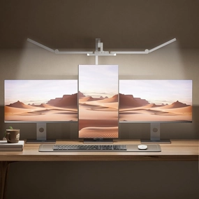 Ultra Bright Architect Desk Lamp with Clamp,Transformable LED Desk Lamp for Home Office,Tall Overhead Led Desk Light[41" Long Dimmable Light Bar],Auto Dimmable Desktop Table Lamp for Drawing Artist