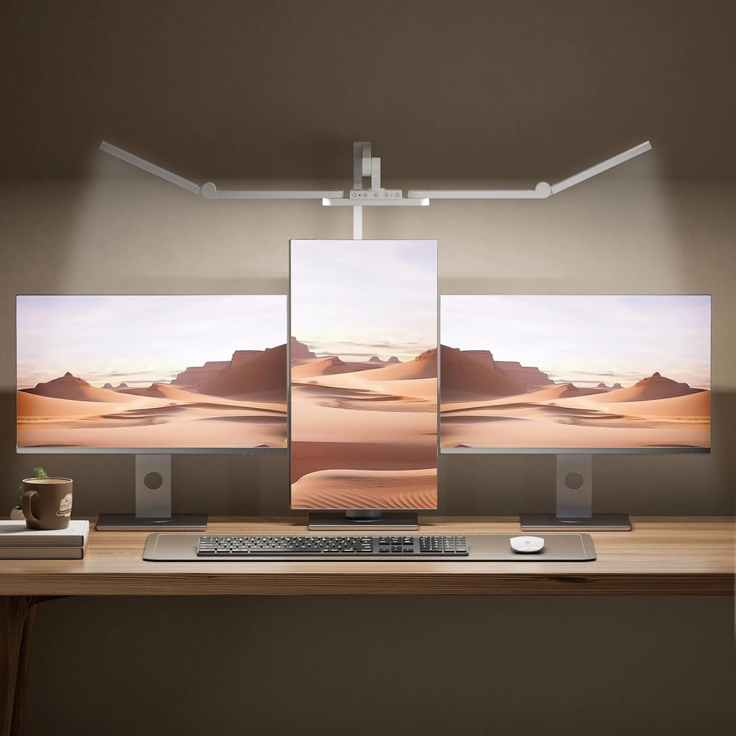 Ultra Bright Architect Desk Lamp with Clamp,Transformable LED Desk Lamp for Home Office,Tall Overhead Led Desk Light[41" Long Dimmable Light Bar],Auto Dimmable Desktop Table Lamp for Drawing Artist