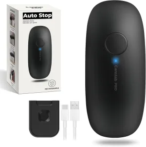Ultrablade PRO Auto Stop Can Opener - Rechargeable Electric Can Opener for Kitchen for Seniors with Arthritis - One Touch Side Cut Opener, Smooth Edge, Handfree, Wall Mounted Small Size, Black