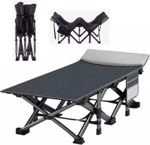 Ultralight Folding Tent Camping Cot Bed, Portable Compact for Outdoor Travel, Base Camp, Hiking, Mountaineering, Lightweight Backpacking