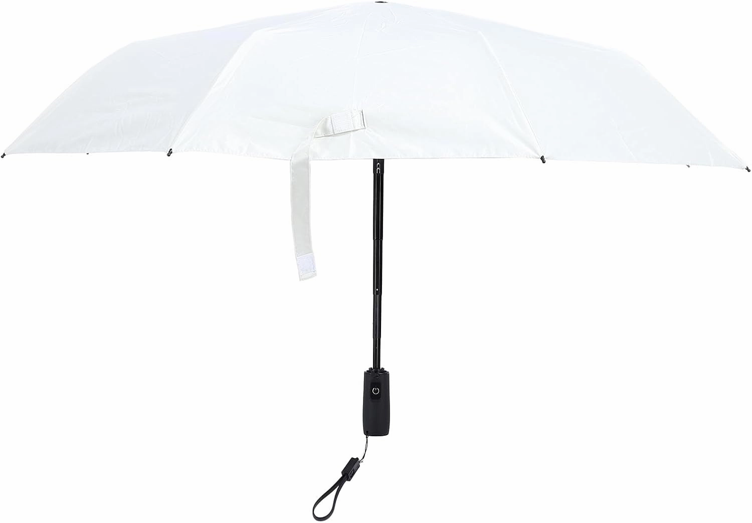 Umbrella With Fan, Sun Umbrella For Chair Small Personal Fan USB Rechargeable Sun Cooling Umbrella With Built In Fan UPF 50 Rain Umbrella Folding Compact Umbrella For Hot Day