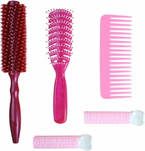 UncleS Barrels Brush Set for Blow Drying,Detangler Brush Round Hair Brush,Hair Roller Vented Hair Brush Curly Hair Styling Set