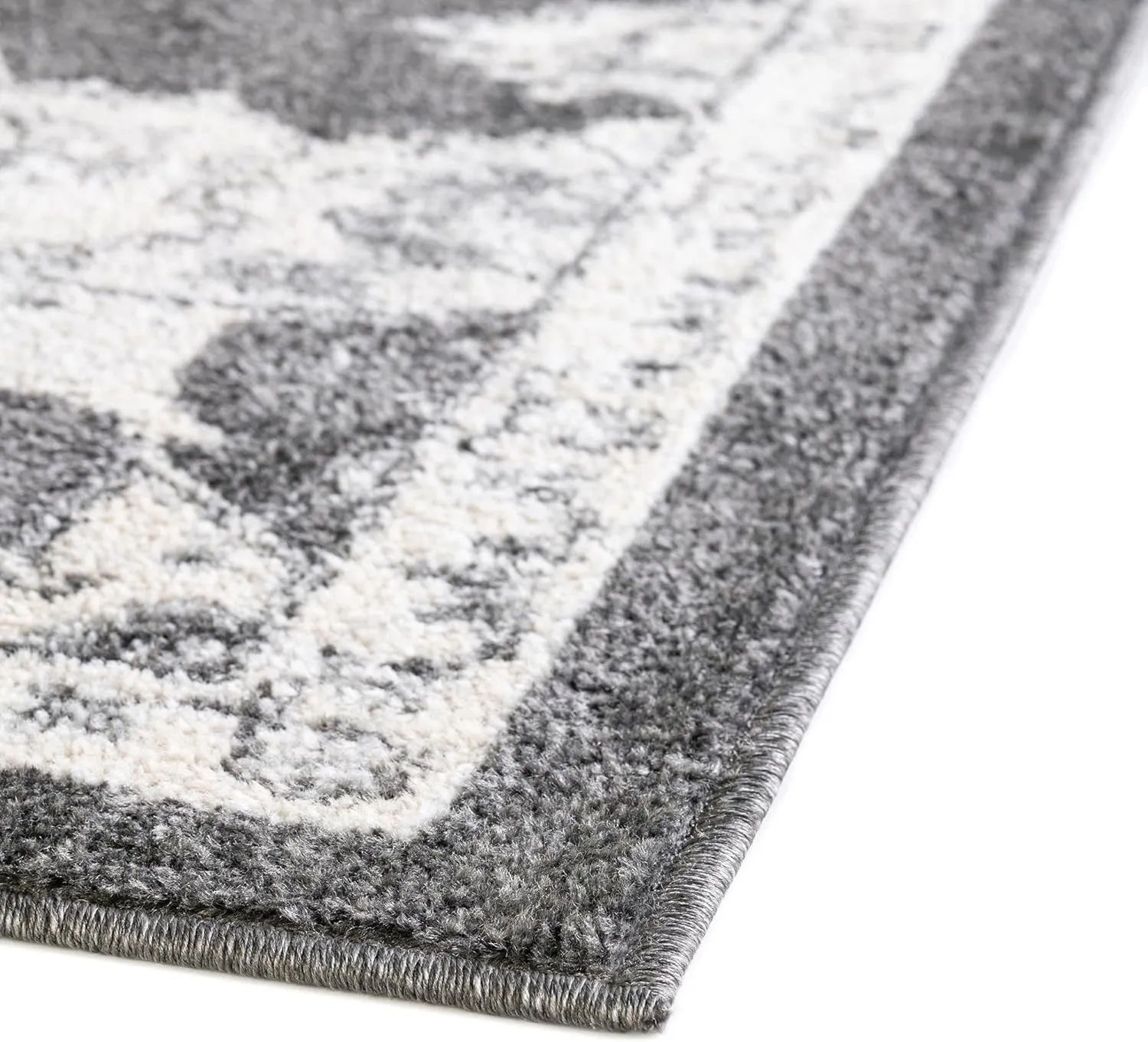 Unique Loom Parker Collection Area Rug - Kokulu (5' Octagon, Charcoal/ Gray)