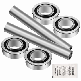 Upgrade 304 Stainless Steel 07145400 00278500 Front Wheel Bearings & Axle Rebuild Set Compatible with Arie-ns Grave-ly Zoom 1540 1534 HVZ2350 HVZ1840 ZT1640 ZT1540