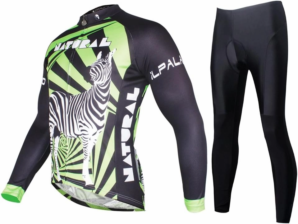 Uriah Men's Bicycle Jersey Long Sleeve 3D Gel Padded Pants Sets Tights