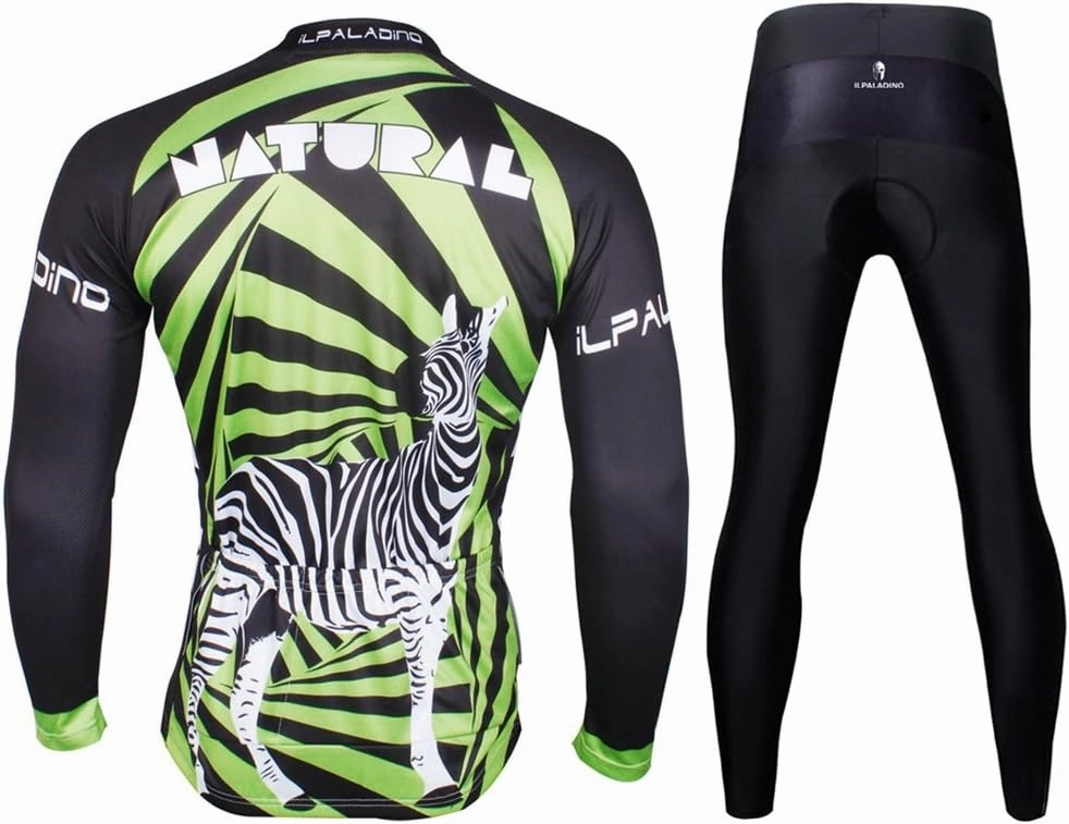 Uriah Men's Bicycle Jersey Long Sleeve 3D Gel Padded Pants Sets Tights