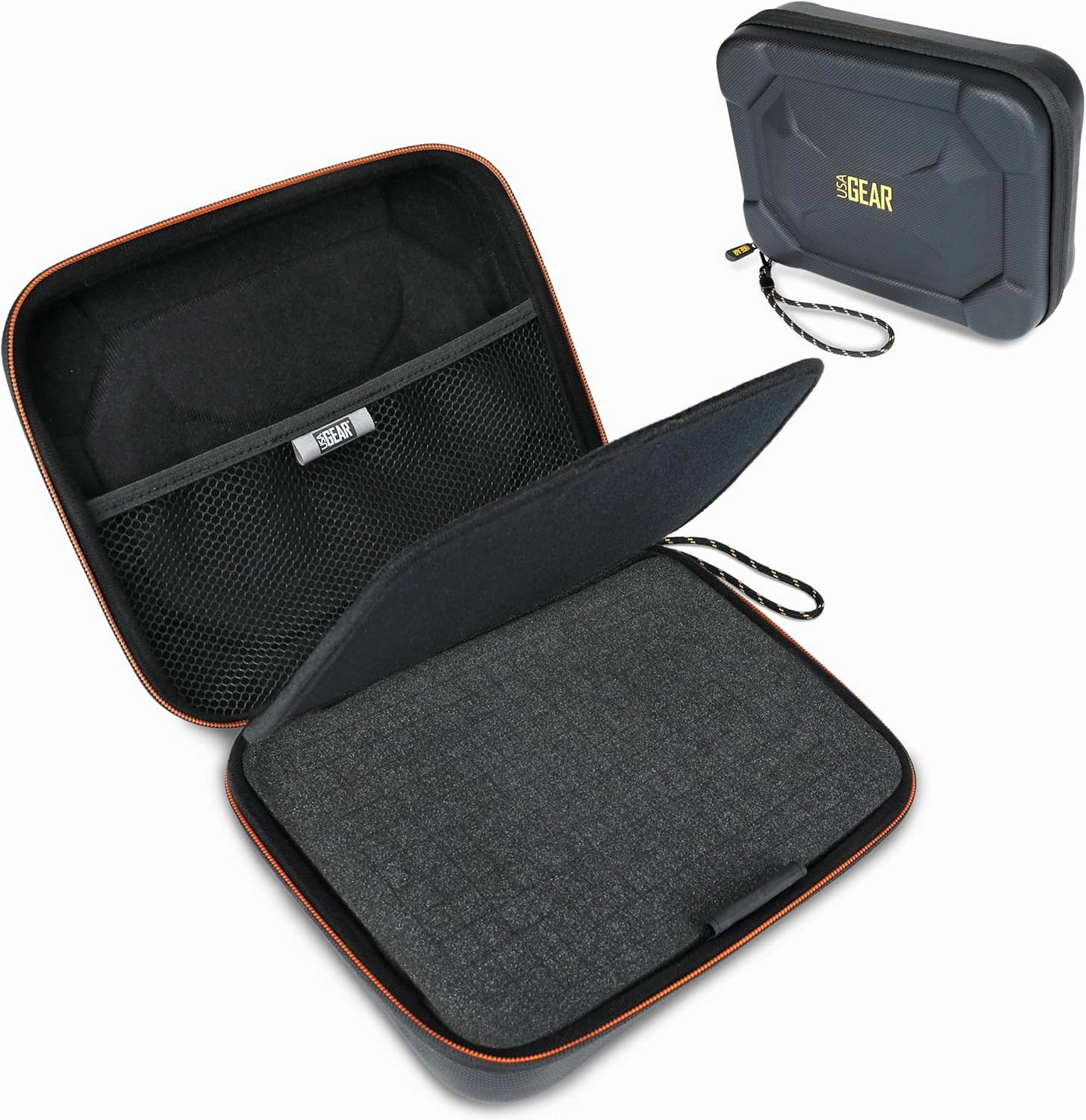USA Gear Hard Travel Case for Stylophone - Portable Electronic Synthesizer Case with Pick & Pluck Foam and Water-Resistant Exterior - Stylus Drum Machine Bag