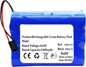 Vacuum Cleaner Accessory ，Compatible for Puppyoo， V-M611A V-M611 V-M615 ，10.8V ，Robot Vacuum Cleaner Battery，(2800mAh)