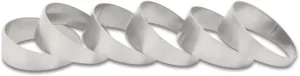 Vibrant Power 13620 Pie Cuts, 304 Stainless Steel, Natural, 2.25 in. Outside Diameter, 2.25 in. Centerline Radius, 15 degree per cut, Set of 6