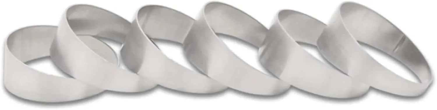 Vibrant Power 13620 Pie Cuts, 304 Stainless Steel, Natural, 2.25 in. Outside Diameter, 2.25 in. Centerline Radius, 15 degree per cut, Set of 6
