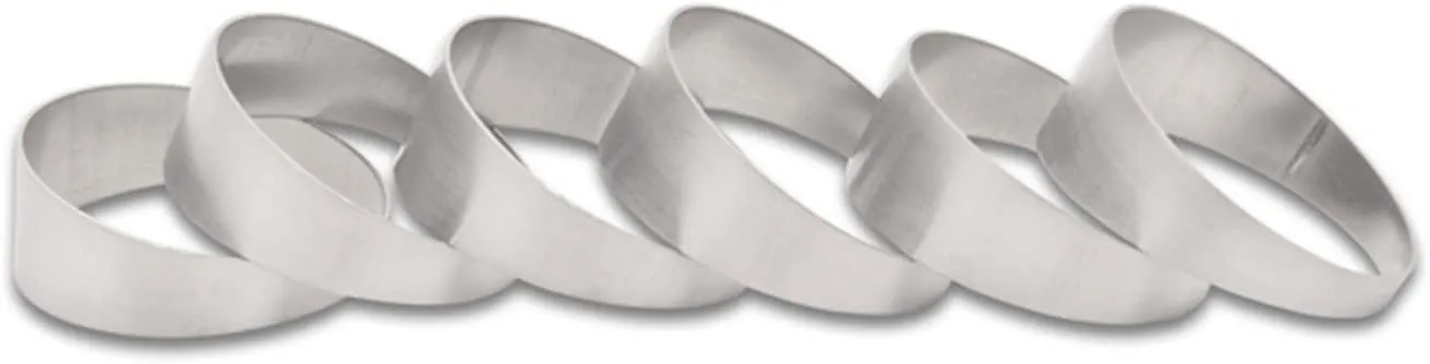 Vibrant Power 13630 Pie Cuts, 304 Stainless Steel, Natural, 3.00 in. Outside Diameter, 2.75 in. Centerline Radius, 15 degree per cut, Set of 6