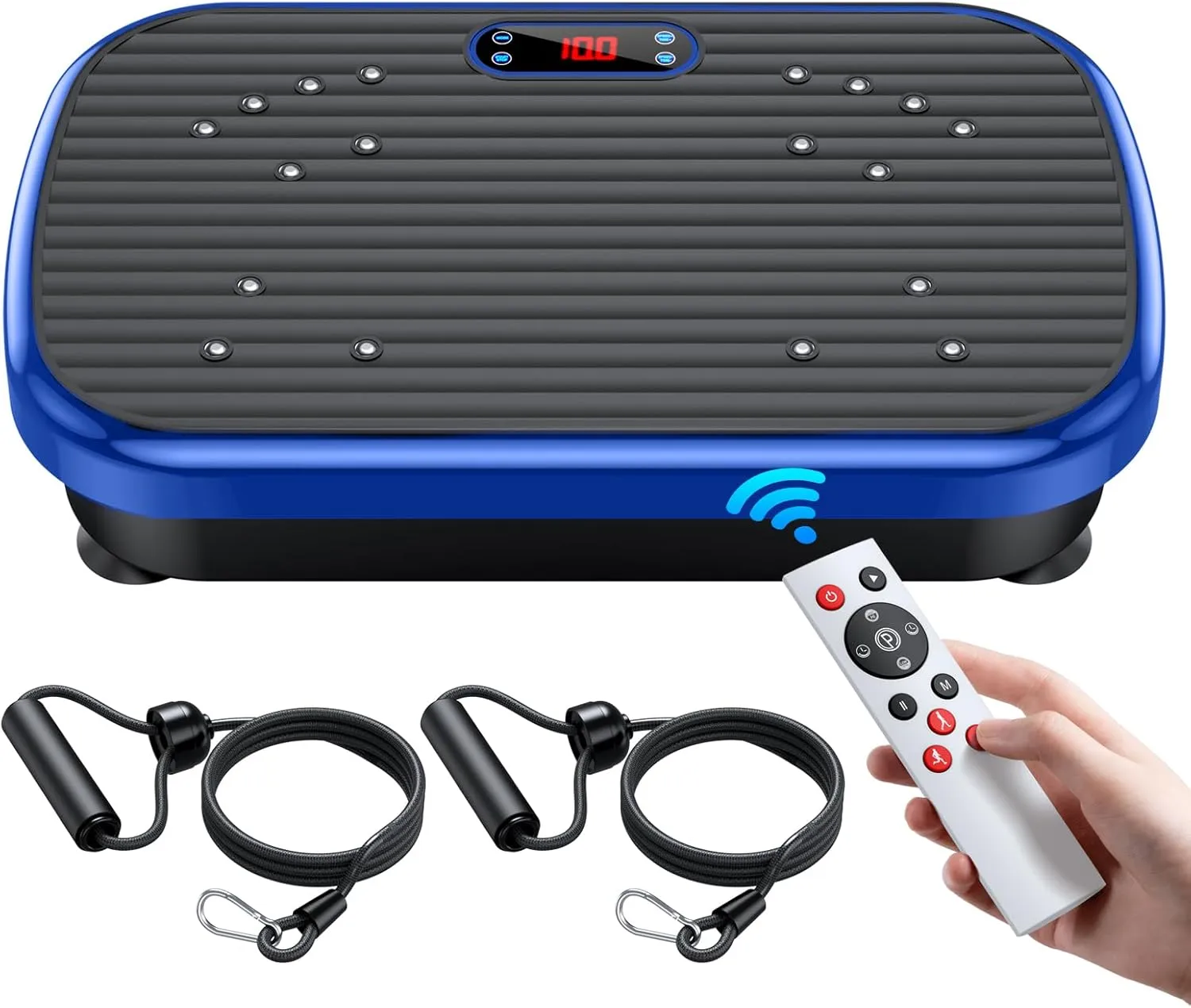 Vibration Plate Exercise Machine, Vibrating Plate Platform for Lymphatic Drainage Whole Body Vibration Plate Machine with 180 Speed Levels Helps Weight Loss Shaping Wellness
