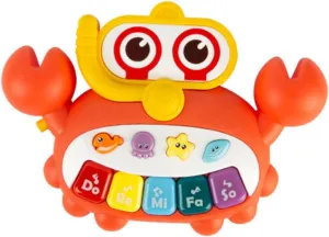 VICASKY Musical Piano Portable Cartoon Design Enhances Hearing Coordination for Early Education Playtime Present for Development