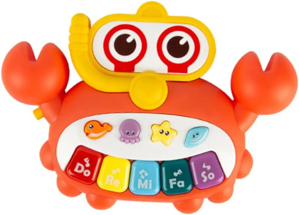 VICASKY Musical Piano Portable Cartoon Design Enhances Hearing Coordination for Early Education Playtime Present for Development
