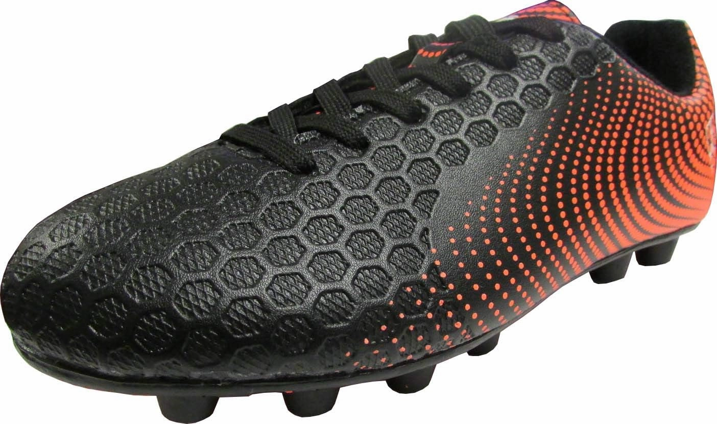 Vizari USA Stealth Boys Girls Soccer Cleats | Youth Firm Ground Athletic Outdoor Football Shoes for Toddler, Little Kid, Big Kid | Lightweight & Durable