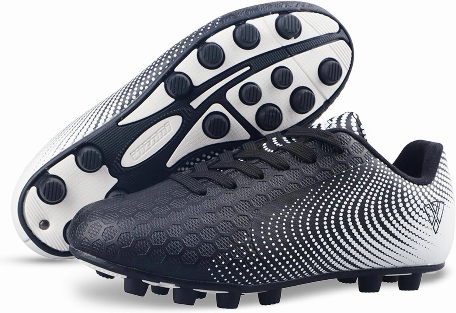 Vizari USA Stealth Boys Girls Soccer Cleats | Youth Firm Ground Athletic Outdoor Football Shoes for Toddler, Little Kid, Big Kid | Lightweight & Durable
