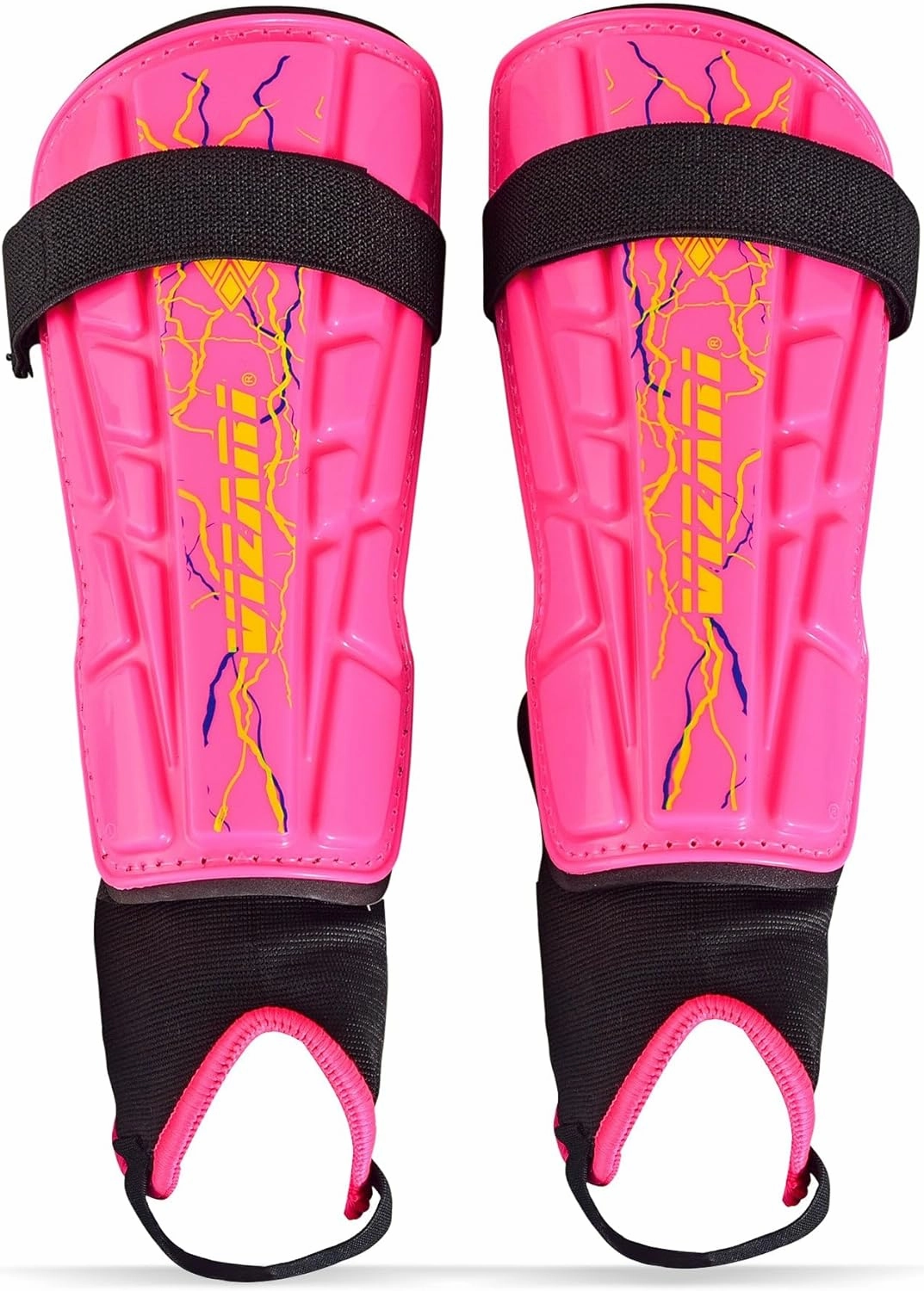 Vizari Zodiac Soccer Shin Guards | Lightweight & Durable PP Shell | Detachable Ankle Protection | Youth Soccer Shin Guards | Soccer Equipments