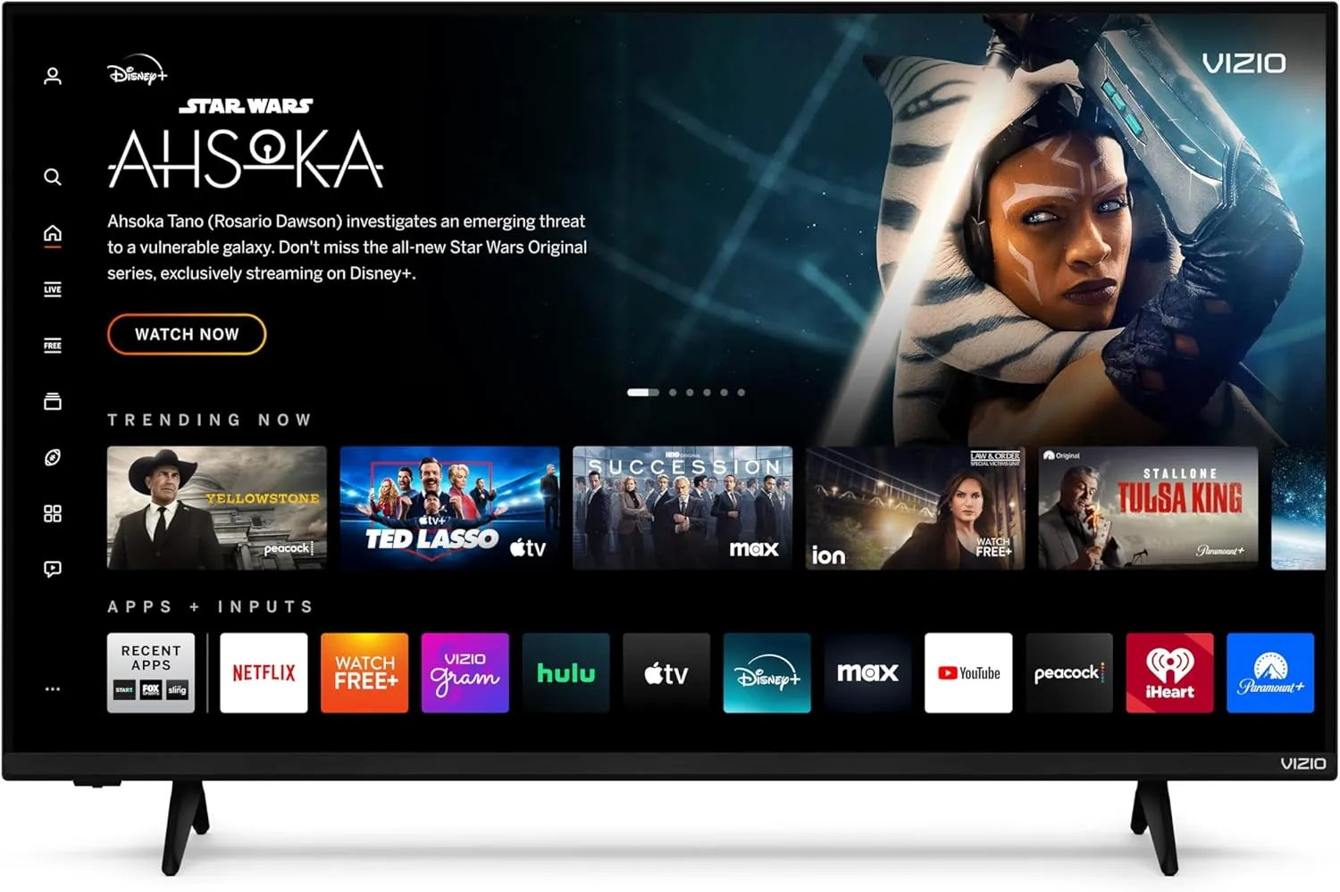 VIZIO 43-inch 4K UHD LED Smart TV w/Dolby Vision HDR, WiFi 6, Bluetooth Headphone Capable, Apple AirPlay, Google Cast Built-in (V4K43M-08, New)
