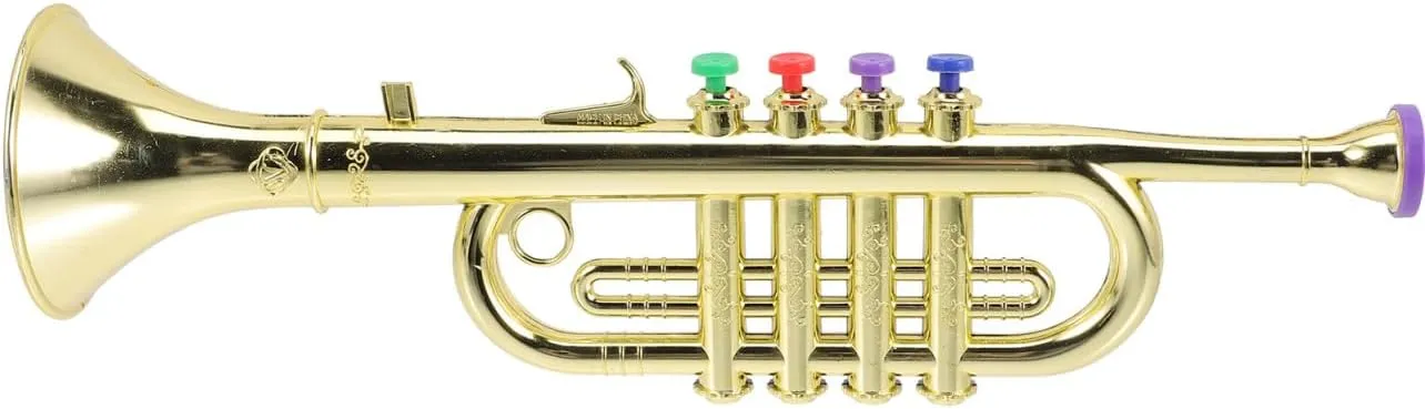 VOSAREA Mini Instruments Trumpet Toy Lovely Design Promote Boys and Girls' Musical Abilities