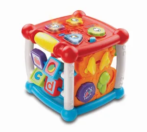 VTech Baby Turn and Learn Baby Activity Cube | Interactive Educational Toy with Shape Sorter, Music & Sounds for Early Development | Suitable for Babies from 6 Months 