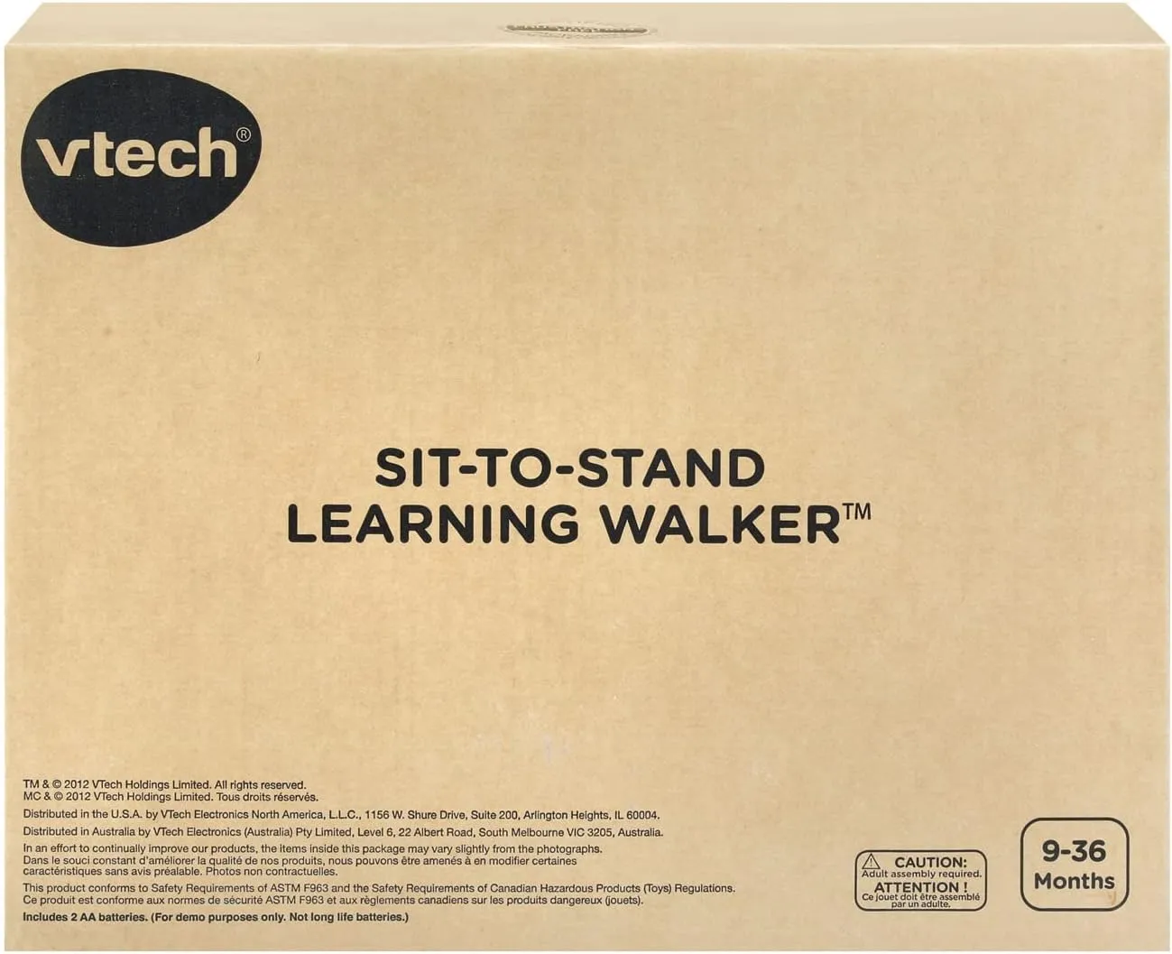 VTech Sit-to-Stand Learning Walker (Frustration Free Packaging), Lavender