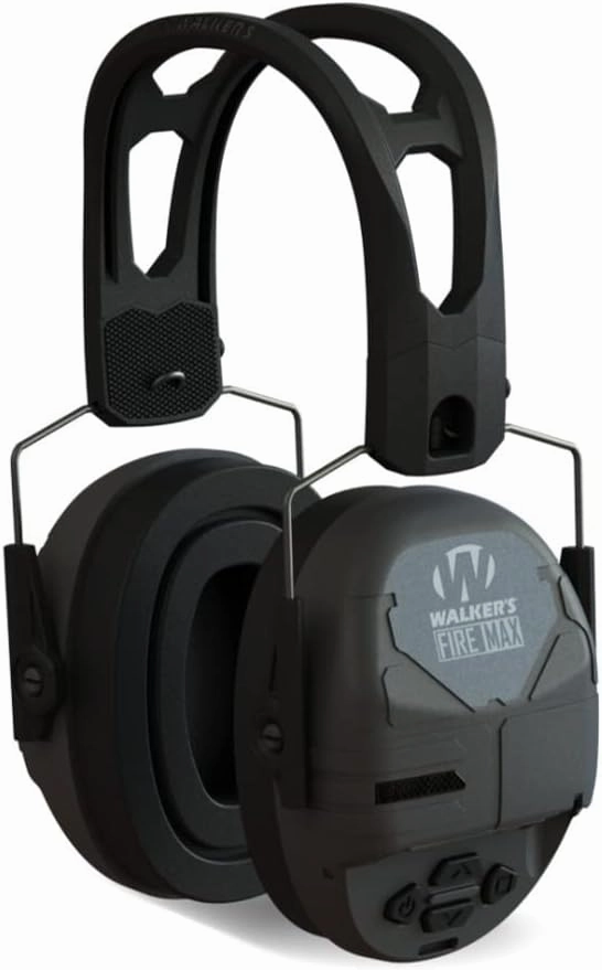 Walker's Rechargeable Lightweight Shooting Hunting Range Electronic Slim Low Profile Hearing Protection FireMax Earmuffs