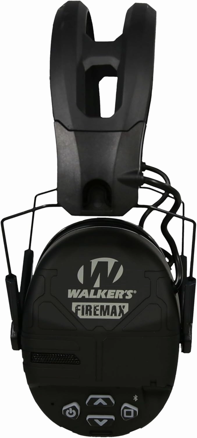 Walker's Rechargeable Lightweight Shooting Hunting Range Electronic Slim Low Profile Hearing Protection FireMax Earmuffs