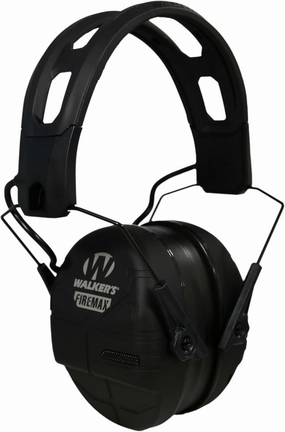 Walker's Rechargeable Lightweight Shooting Hunting Range Electronic Slim Low Profile Hearing Protection FireMax Earmuffs