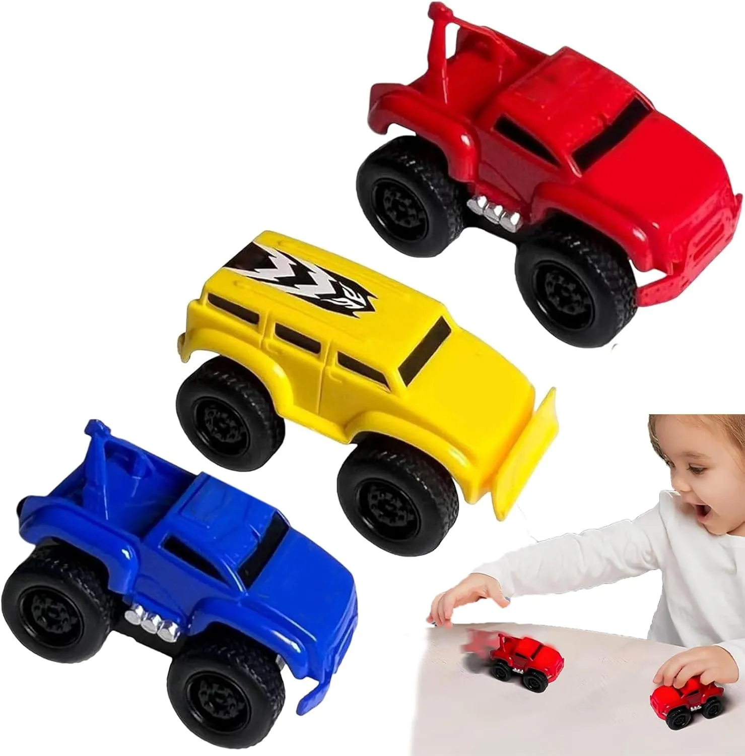 Wall Climbing Toy Car(3 Pcs), Anti-Gravitys Climbings, Pull-Back Inertial Toys, Educational Decompression
