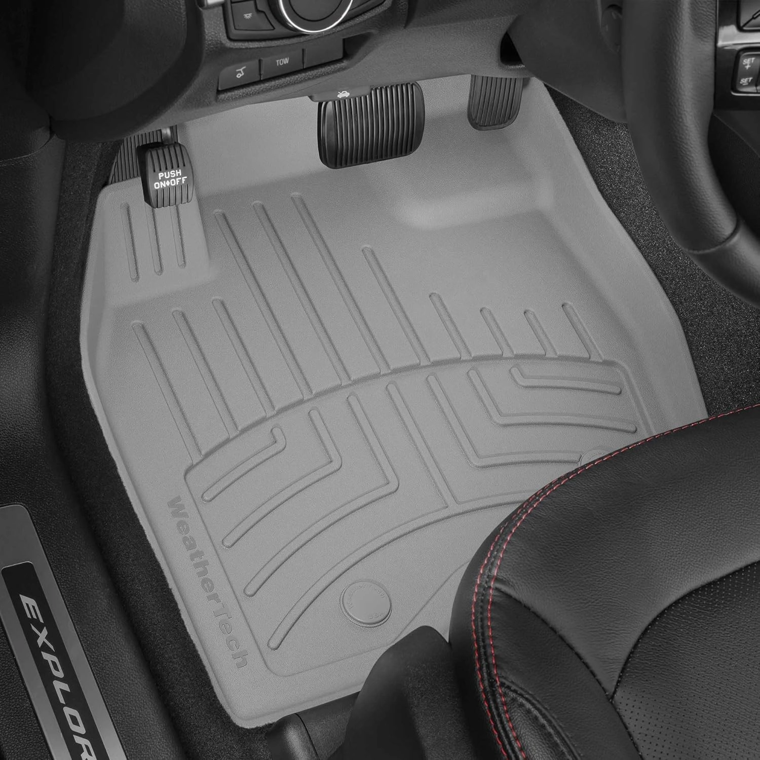 WeatherTech FloorLiner HP Custom Fit Floor Mats for Dodge Durango - Full Set (469301IM-46324-4-5IM), Grey