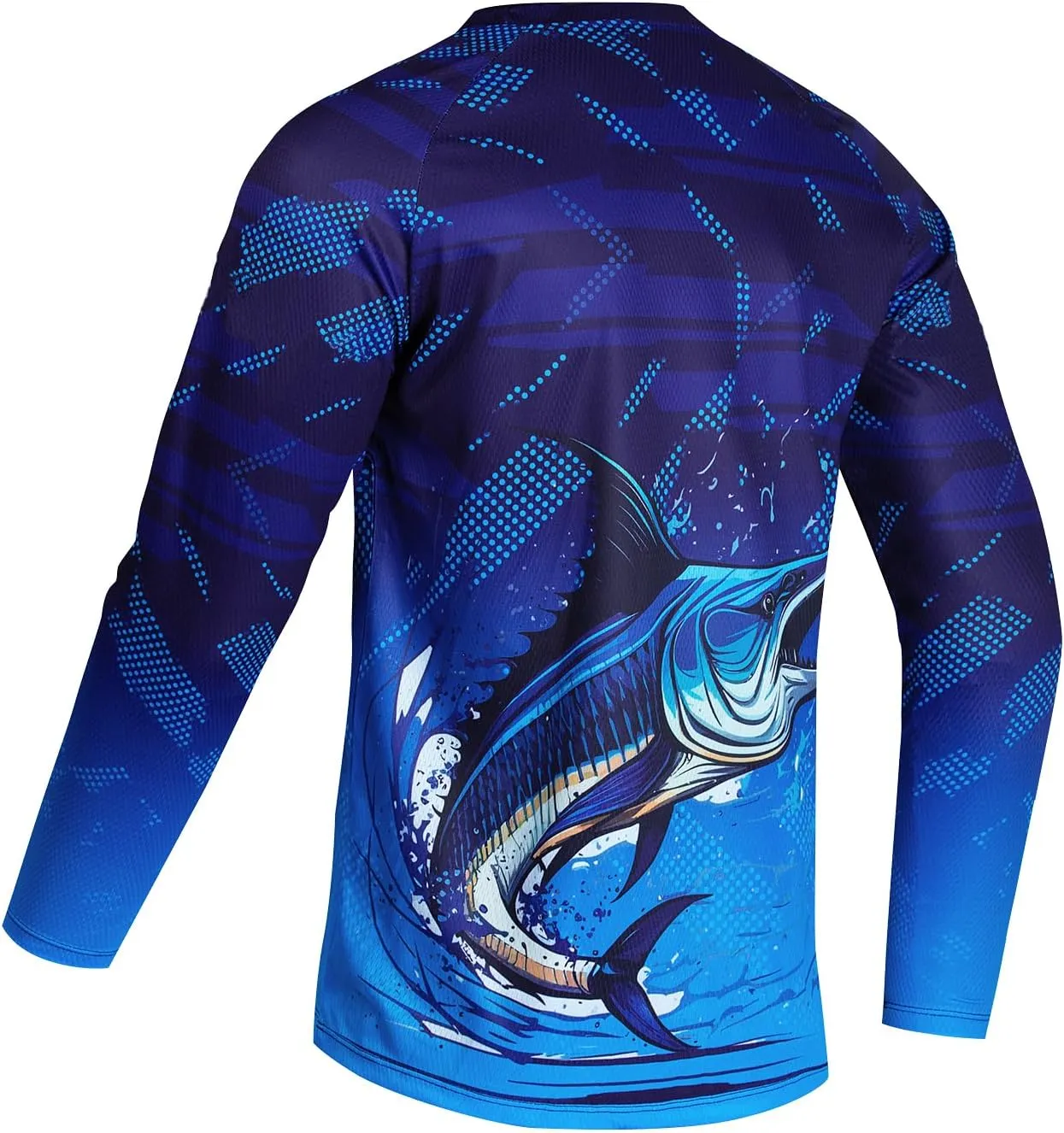 Weimostar Fishing Shirts for Men Long Sleeve Sun Protection Funny Tee T-Shirt