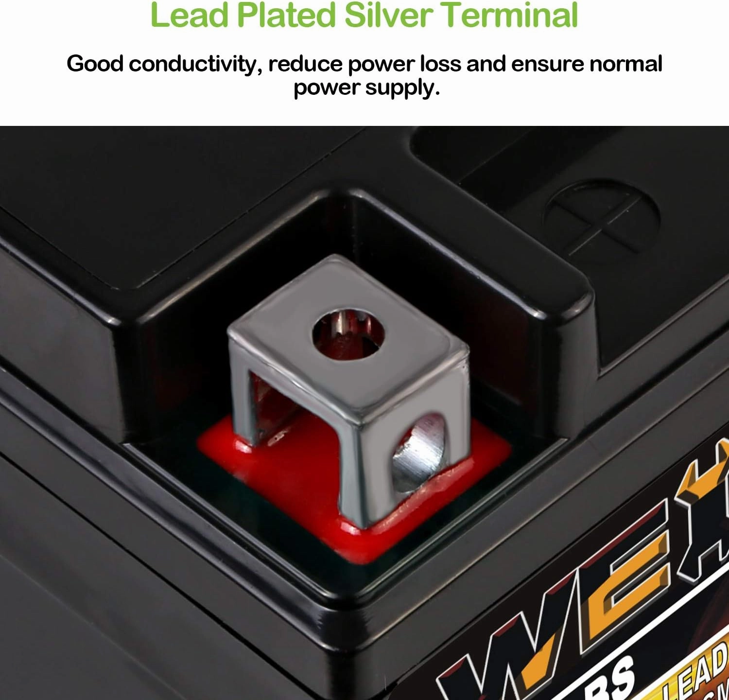 Weize YTX7A-BS High Performance - Maintenance Free - Sealed AGM Motorcycle Battery Compatible with Gas Gy6 Scooter Moped 50CC 125CC