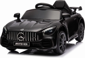Winado 12V Ride on Car, Licensed Mercedes Benz AMG GTR Battery Powered Electric Vehicle, w/Parent Remote, Wider Seat, LED Lights, Openable Doors, MP3 Player, Smooth Start, 3 Speeds - Black